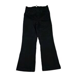 Spanx Jeans Womens Size Medium EveryWear Kick Flare Black Denim Pants 20763Q